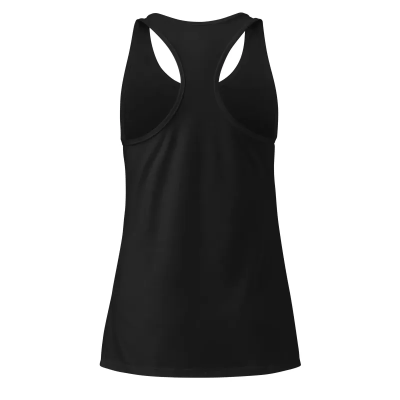 canotta sportiva donna DRACONES nera, vista posteriore racerback
