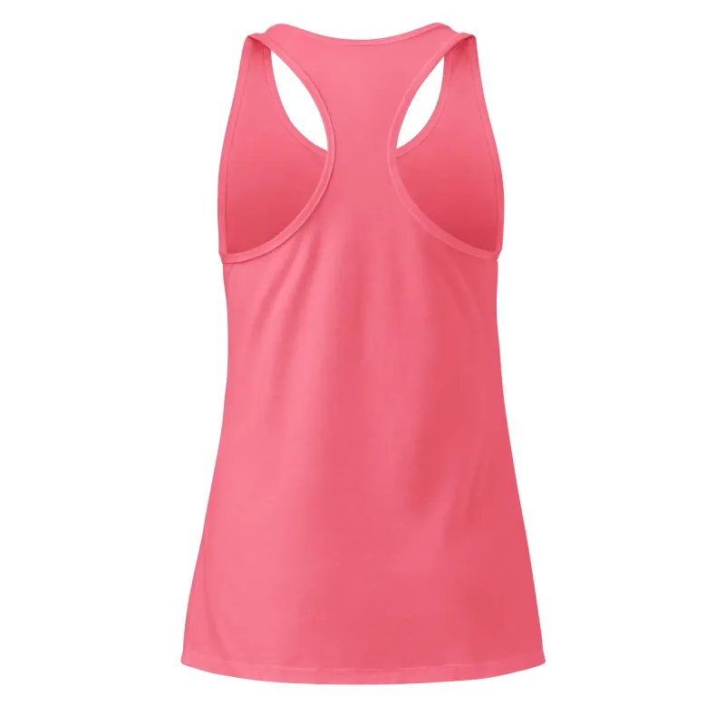 canotta sportiva donna DRACONES rosa, vista posteriore racerback