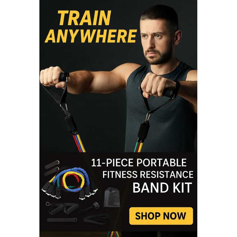 Kit Elastici Fitness 11 Pezzi Portatile – Allenati Ovunque