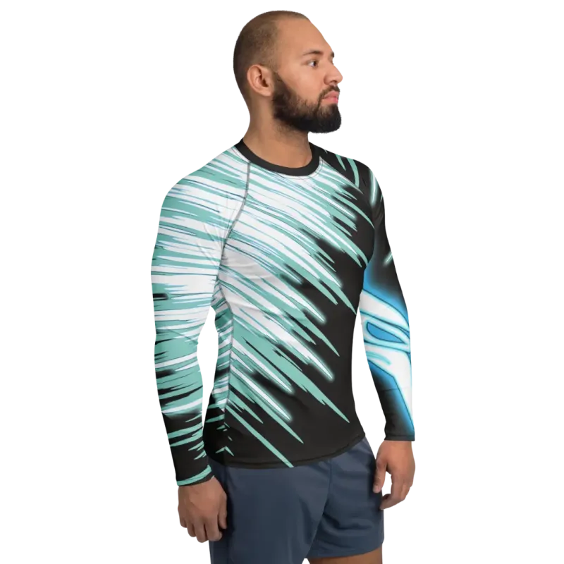 Rashguard CryoBlaze DRACONES lato destro, tessuto tecnico traspirante e protettivo.