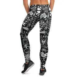 InkBlaze Shadow Leggings | UPF 50+ Protection | DRACONES
