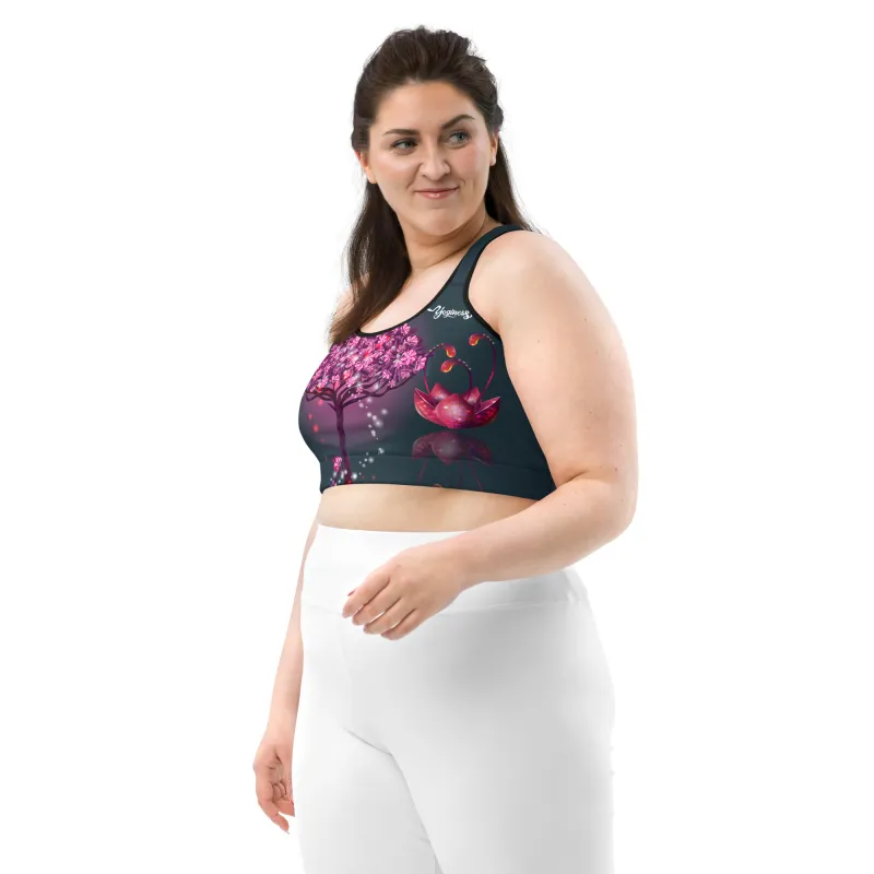 Top Lunar Bloom – Eleganza Mistica e Comfort Estremo per Ogni Movimento
