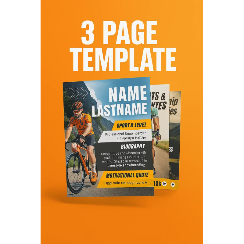 Media Kit Atleta Ciclismo | Presentati da vero pro