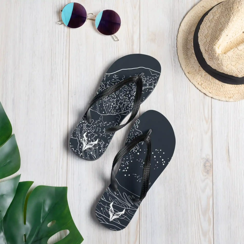 Infradito Unisex Yugen Eclipse – Design Dark by Elisa Salvioni