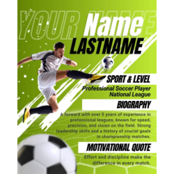 Media Kit Calcio – Template Canva per Atleti | DRACONES