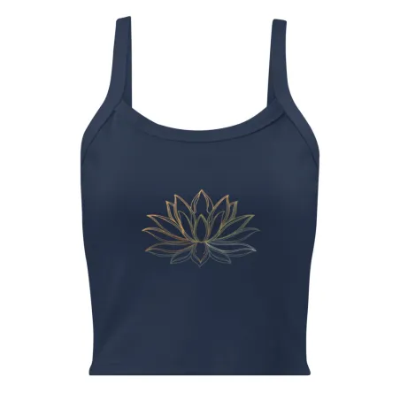 Lotus Essence – Canotta donna in micro-rib elasticizzata | Yoginess