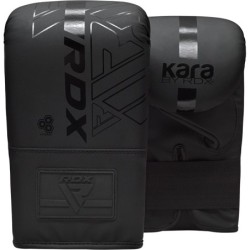 Pair of red RDX-F4 boxing gloves, palm VS back DRACONES