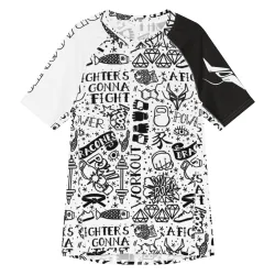 Rashguard Uomo InkBlaze Light – Maniche Corte, Design DRACONES