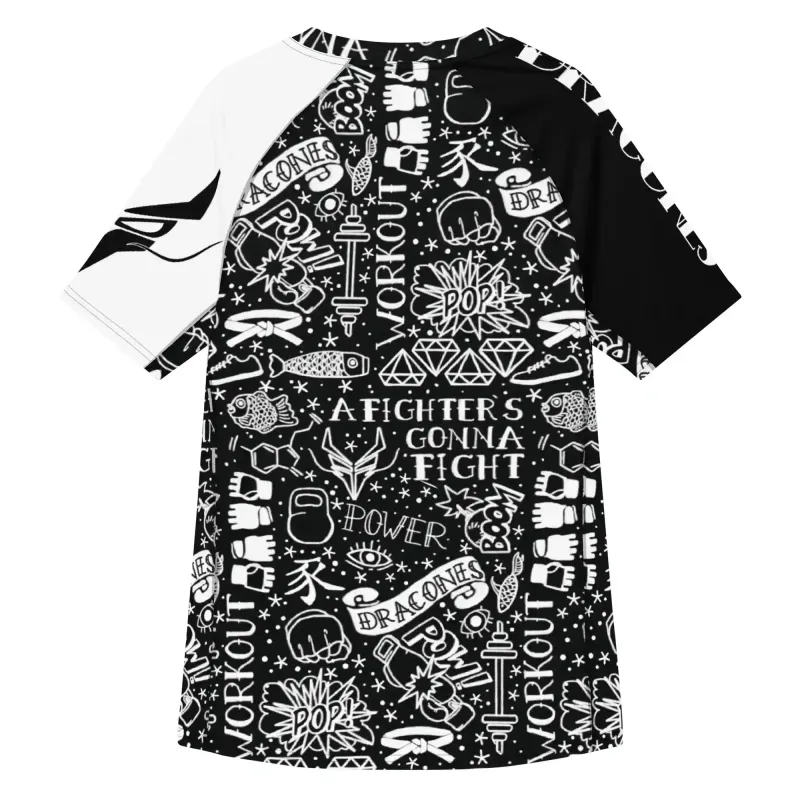 InkBlaze Shadow Rashguard – Men’s Combat Training Top DRACONES