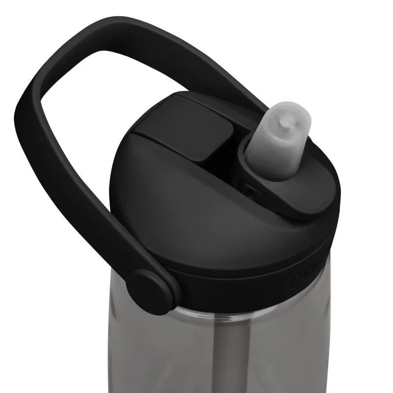 Scuola delle Onde water bottle – close-up of CamelBak lid with foldable leak-proof straw.