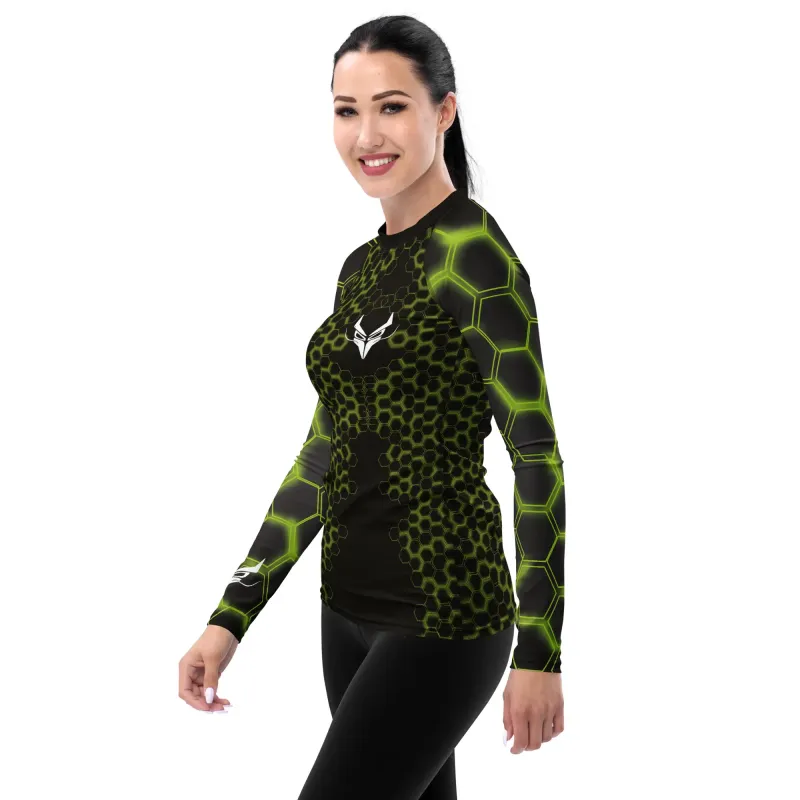 Rashguard Donna HiveFlow – Protezione e Stile Futuristico