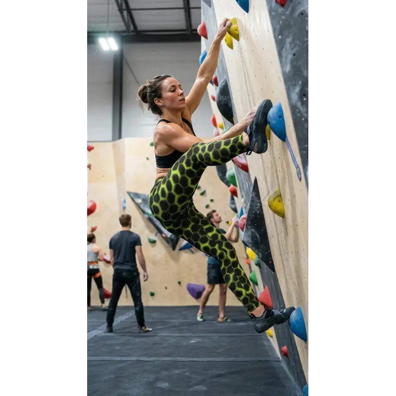 Leggings HiveMotion – Esagoni Neon e Comfort Totale | DRACONES