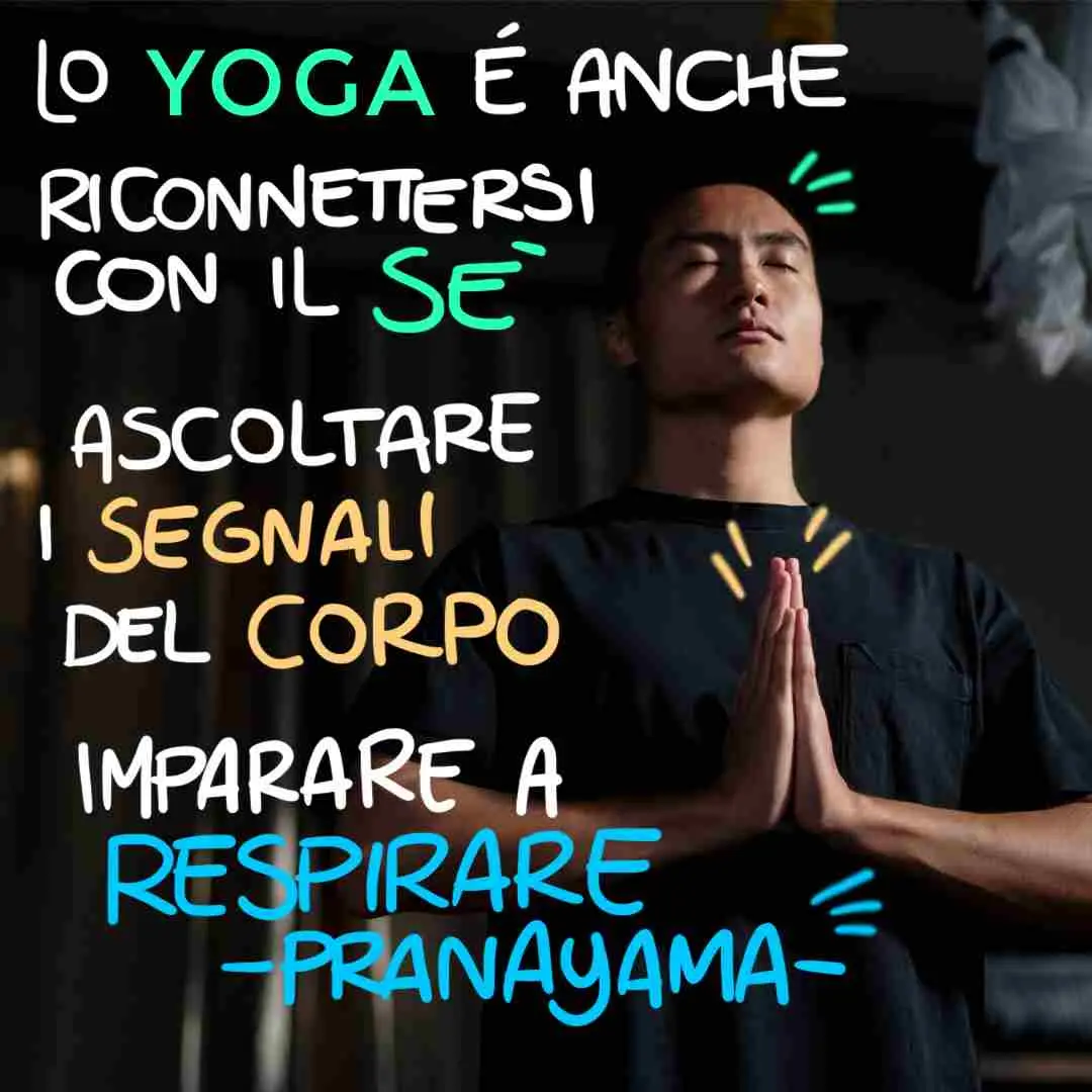 Praticante di yoga in meditazione, esplorando il pranayama per ascoltare il sé e i segnali del corpo, come discusso nell'articolo di DRACONESChronicles.