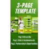 Media kit per calciatori, 3 pagine Canva modificabili per presentarsi a sponsor e brand