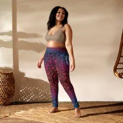 Eleganza e stile con i leggings Mandala Energy, ideali per yoga e relax.