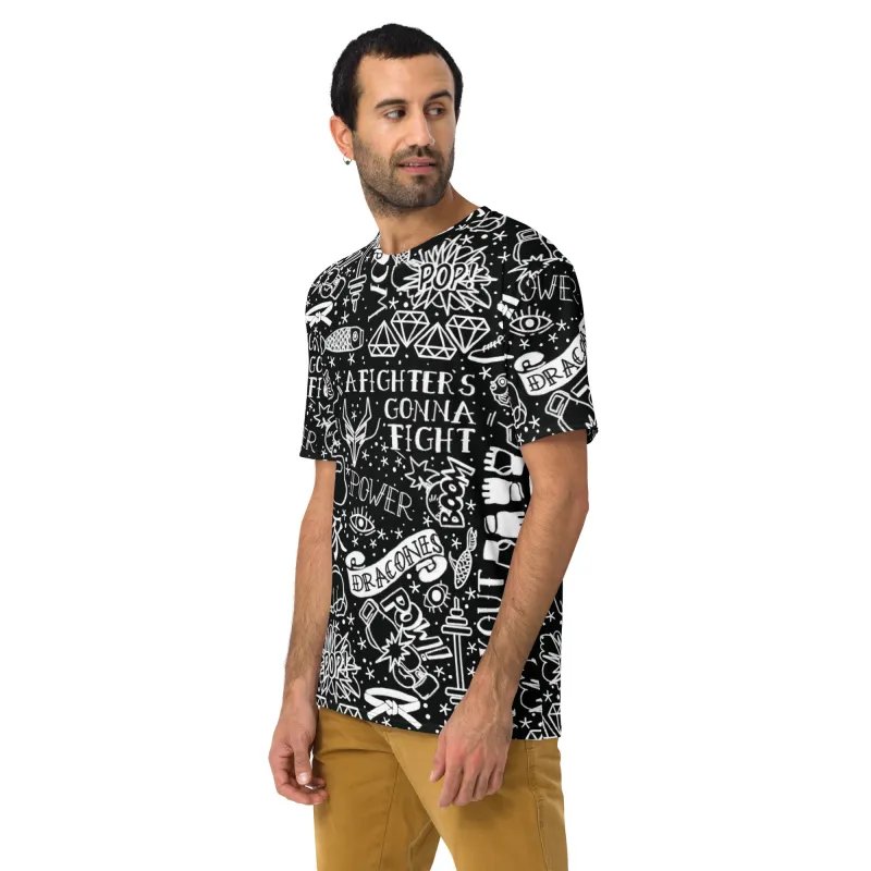 T-Shirt InkBlaze Shadow – Stile Antracite e Carattere Unico T-Shirt InkBlaze Shadow – Stile Antracite e Carattere Unico