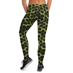 Leggings HiveMotion – Vista posteriore con fascia in vita elasticizzata.