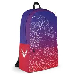 Vista laterale dello zaino Yugen Horizon, che mostra il logo Dracones e la qualità dei materiali.